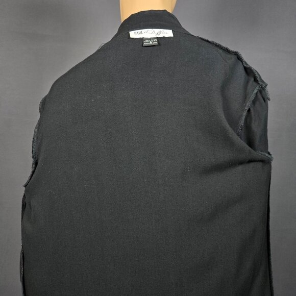 Vintage 80s 90s Oversized Blazer size M Black White Abstract Swirl Art to Wear - Picture 9 of 9